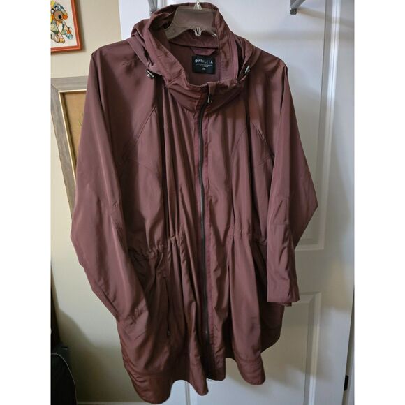 Athleta Drip Drop Rose Rain Jacket 1x - Picture 1 of 4